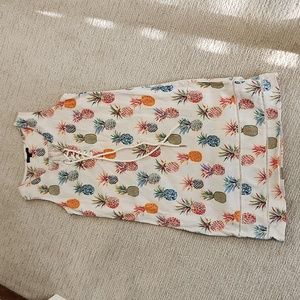 Pineapple linen dress